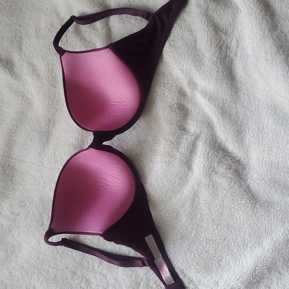 VICTORIA’S SECRET | PINK Wear Everywhere Push Up Purple Bra 32E/32DD - Picture 4 of 6